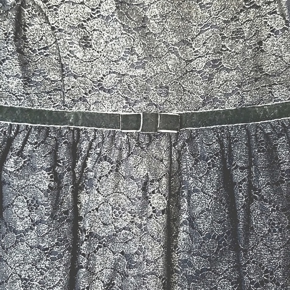 🔥ABSOLUTE FINAL💲⬇️GAP Kids Navy Metalic Lace Overlay Dress, Size 3 ~ NWT - Picture 3 of 5